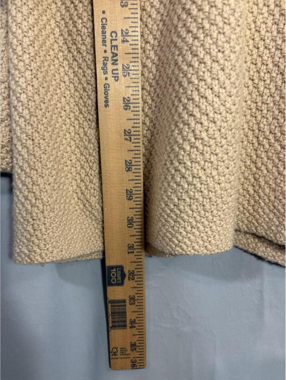 Patagonia Merino Wool Cardigan Sweater Coat Shawl Collar Button Womens S Beige - Picture 7 of 9